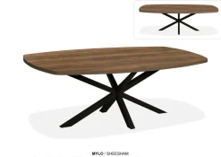 WoonMax Eettafel Mylo Deens Ovaal Lamulux uitschuifbaar - Diverse kleuren en 4 afmetingen
