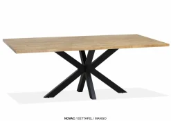 WoonMax Eettafel rechthoekig Novac - 4 afmetingen - Diverse kleuren