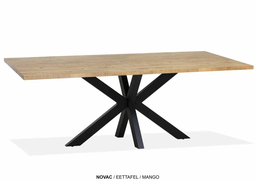 WoonMax Eettafel rechthoekig Novac - 4 afmetingen - Diverse kleuren