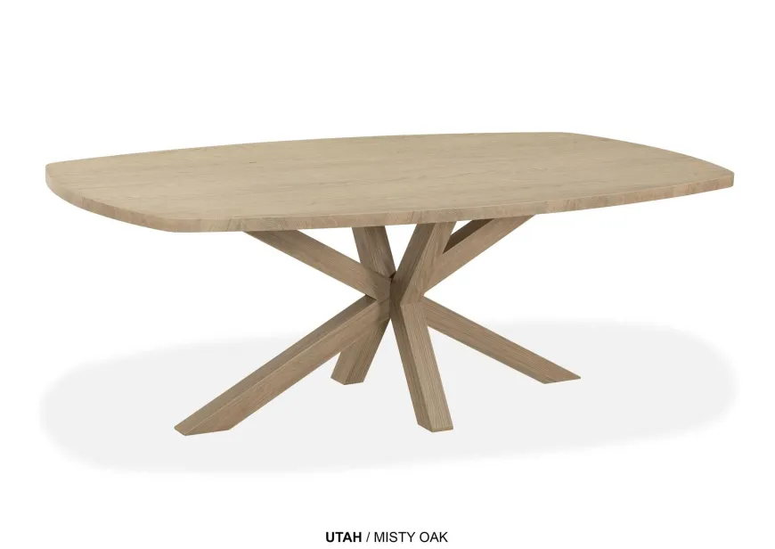 WoonMax Eettafel Utah Deens ovaal - 160, 190, 220 of 250 cm - Diverse kleuren