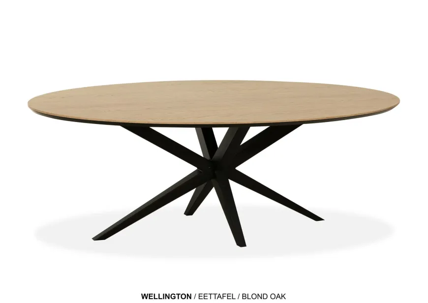 WoonMax Eettafel Wellington Ovaal Lamulux - Diverse kleuren en afmetingen