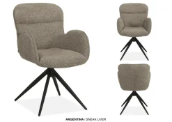 WoonMax Eettafelstoel Argentina met armleuning Sneak - Diverse kleuren