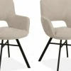 WoonMax Eettafelstoel Mercury Miami - Ash, Zwart of Toffee