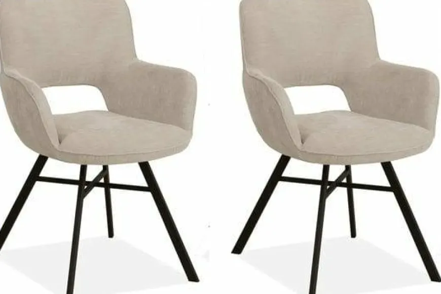 WoonMax Eettafelstoel Mercury Miami - Ash, Zwart of Toffee