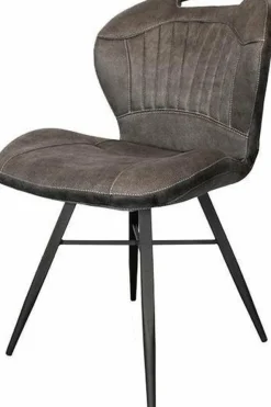 WoonMax Eettafelstoel Splash - cognac, lever, antraciet en mosgroen