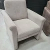 WoonMax Fauteuil Portland rug laag stof Art beige showroommodel