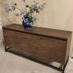 WoonMax Milltown dressoir 3 deurs Dark Mango - 165 cm