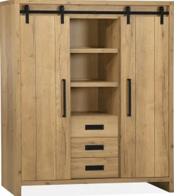 WoonMax Opbergkast Cottage Natur 135 cm - Showroommodel