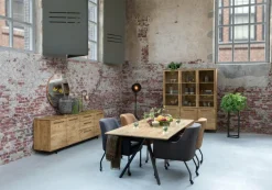 WoonMax Rafael barkast 3 deurs en 2 lades Lamulux mango