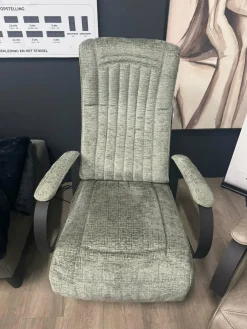 WoonMax Relaxfauteuil Queen Merge Thyme elektrisch met accu - Showroommodel