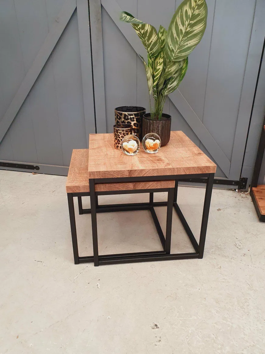 WoonMax Salontafel Floris set van 2 mango lamulux
