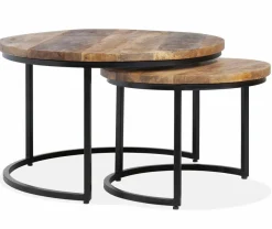 WoonMax Salontafel set Silke 2-delig mango