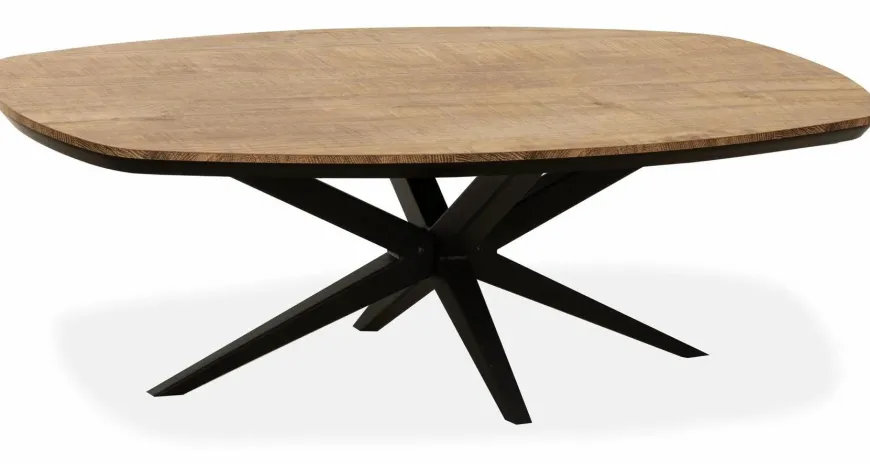 WoonMax Salontafel Wellington Deens Ovaal Lamulux - 135 - 67 cm
