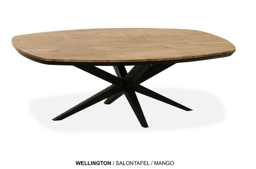 WoonMax Salontafel Wellington Deens Ovaal Lamulux - 135 - 67 cm
