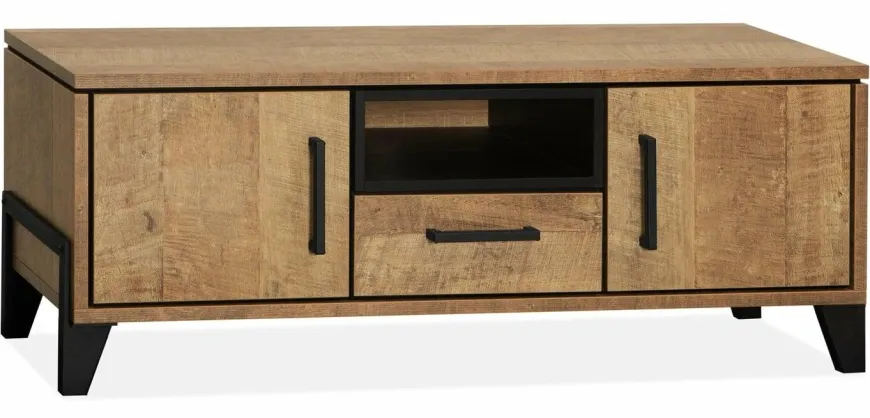 WoonMax Tv meubel Maldini Old teak - 2 deuren en 1 lade