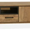 WoonMax Tv meubel Maldini Old teak - 3 deuren en 1 lade - 175 cm