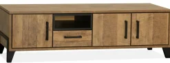 WoonMax Tv meubel Maldini Old teak - 3 deuren en 1 lade - 175 cm