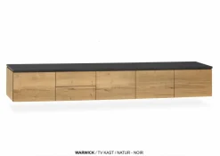 WoonMax TV meubel Warwick - 100, 150, 200 en 250 cm - laag model - hangend of staand