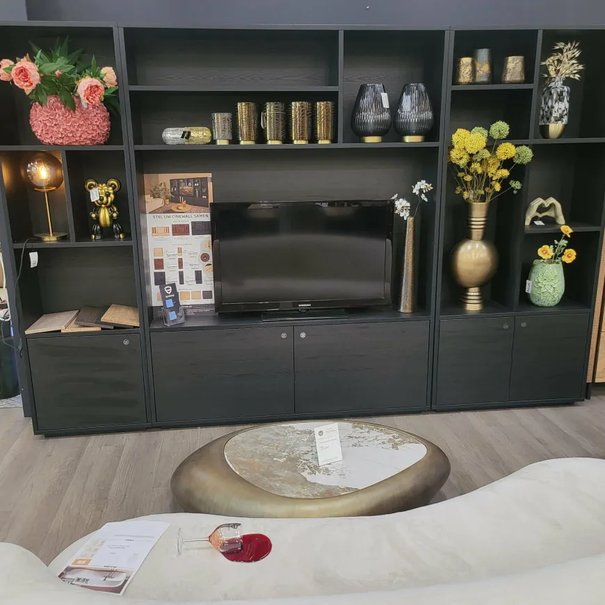 WoonMax TV wandmeubel Blackburn maat L - Diverse elementen en kleuren
