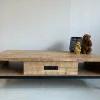 WoonMax Vigo Dark Mango salontafel lamulux met 1 lade