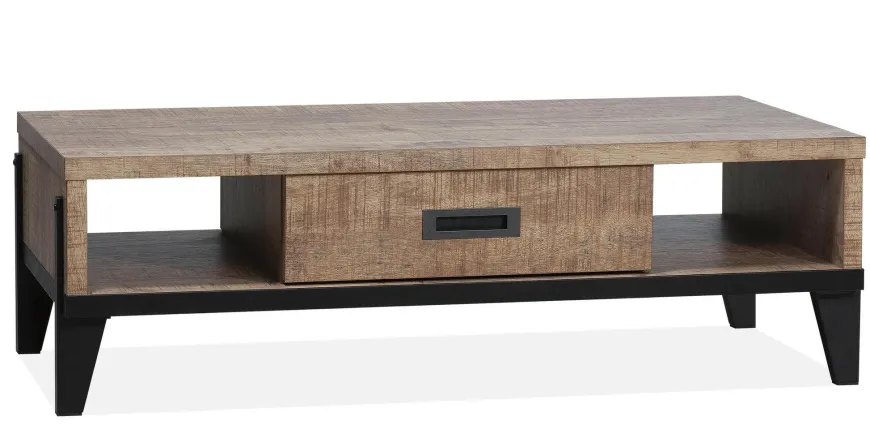WoonMax Vigo Dark Mango salontafel lamulux met 1 lade