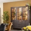 WoonMax Vitrinekast Gamma Old Piano - 3 glazen deuren