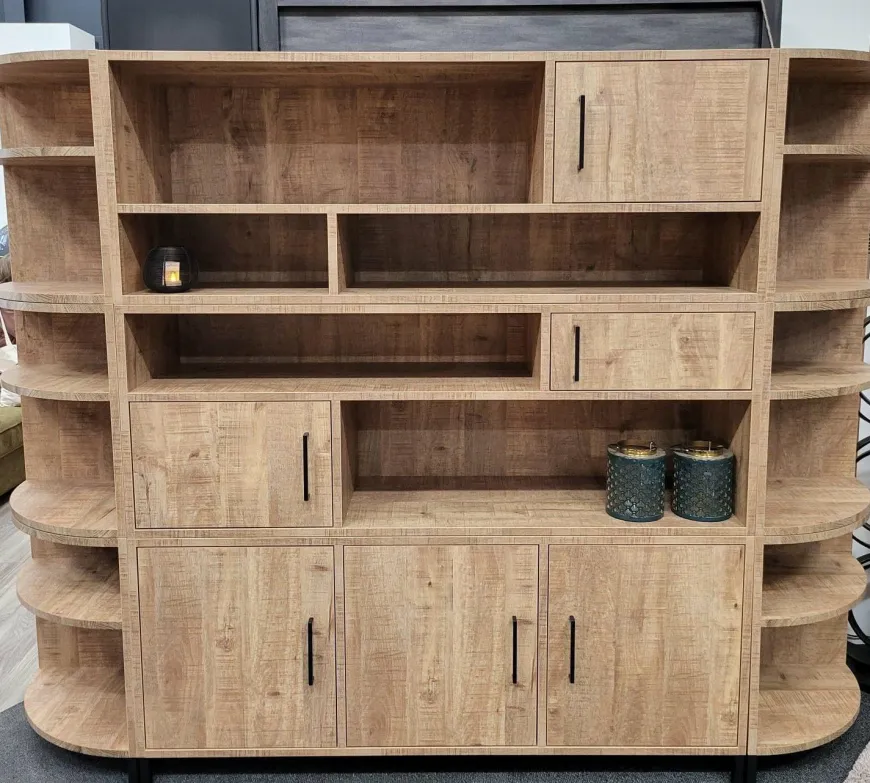 WoonMax Wandkast Combine groot met zijkast showroommodel