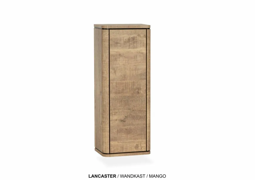 WoonMax Wandkast Lancaster 1 deur - leverbaar in 7 kleuren