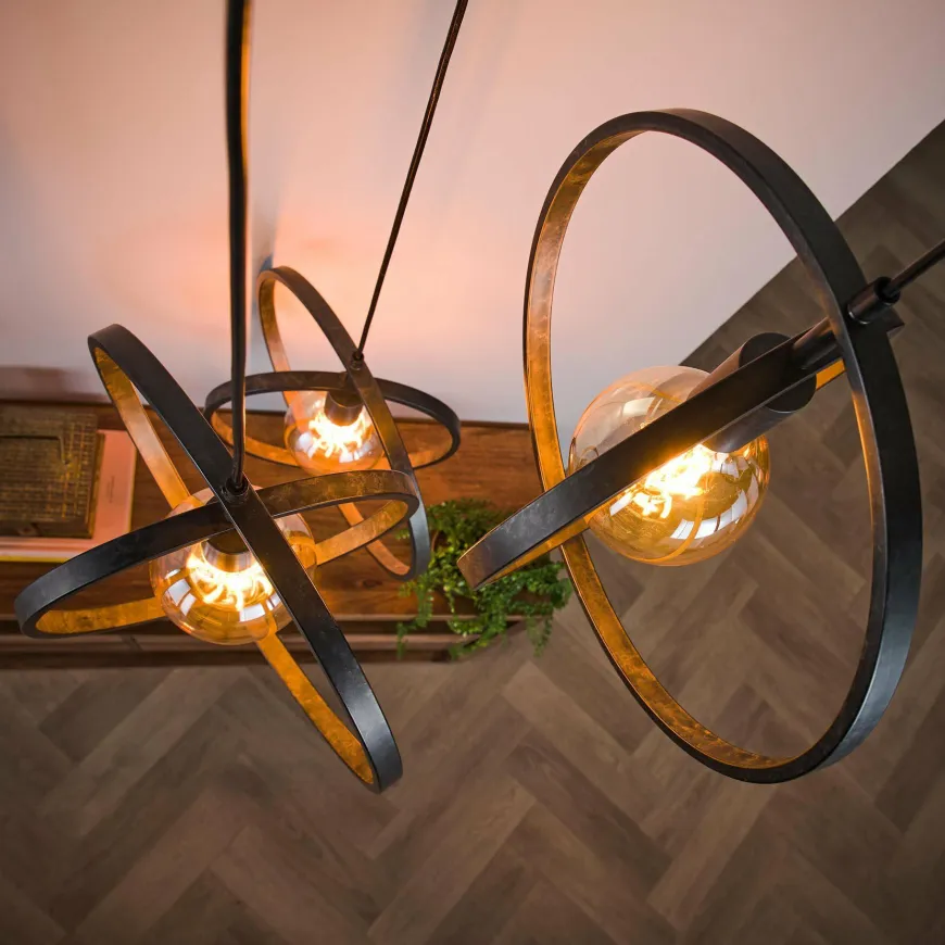 WoonStijl Hanglamp 3L Turn around getrapt