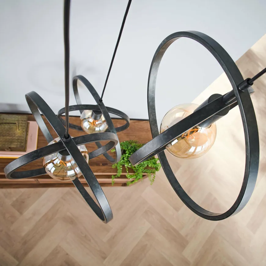 WoonStijl Hanglamp 3L Turn around getrapt
