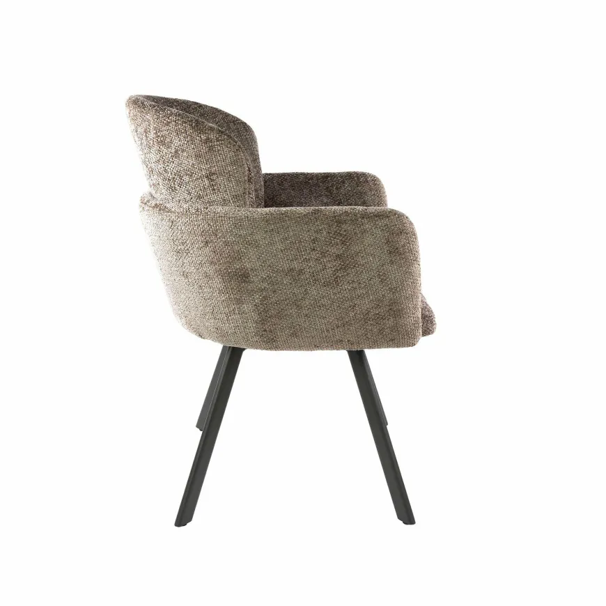 WoonStijl Armstoel Embrace draaibaar - Hoven champagne