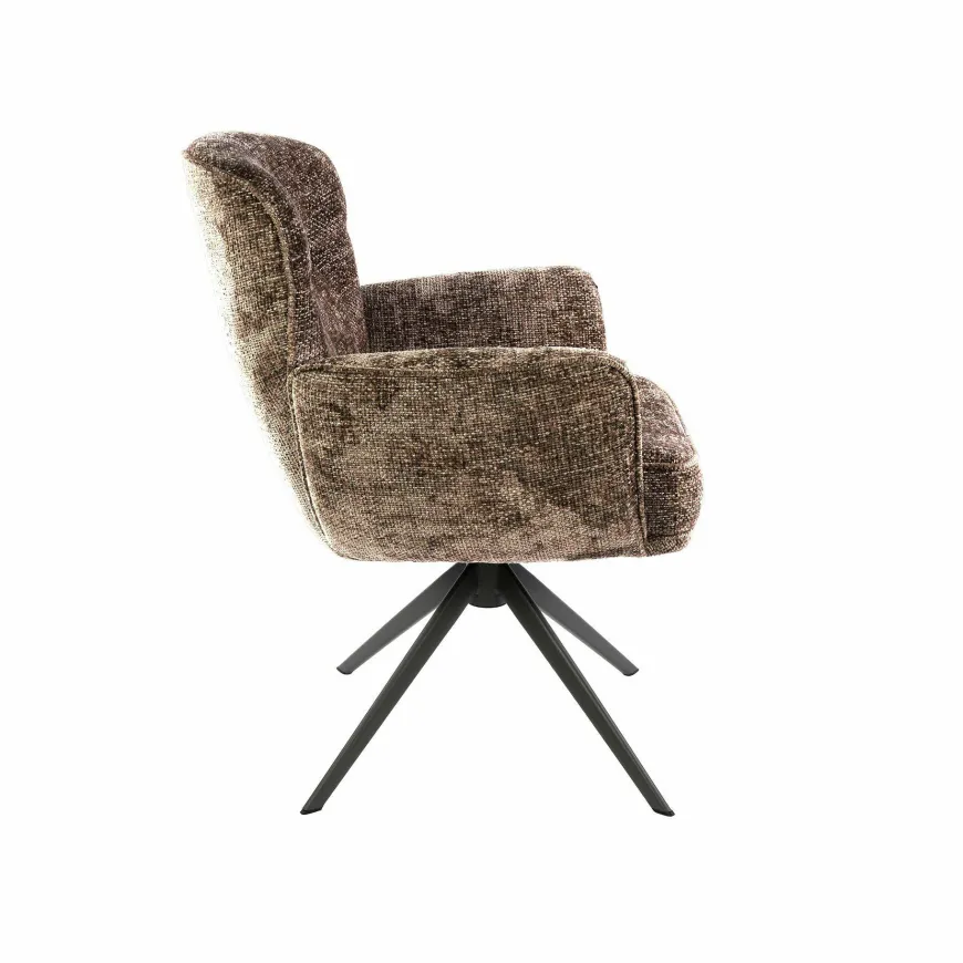 WoonStijl Armstoel Forza draaibaarHoven champagne