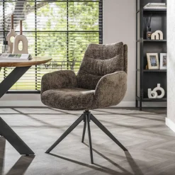 WoonStijl Armstoel lounge Rich taupe