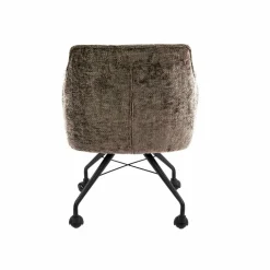 WoonStijl Armstoel Raster wieltjes Hoven Taupe