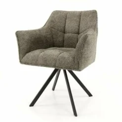 WoonStijl Armstoel raster draaibaar Boucle taupe