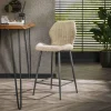 WoonStijl Barstoel boucle lendesteun zand