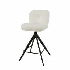 WoonStijl Barstoel Comfort draaibaar Boucle Wit