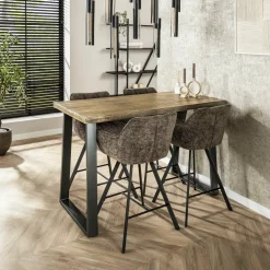 WoonStijl Barstoel raster draaibaar Rich Taupe