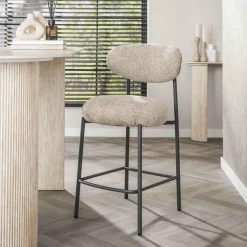 WoonStijl Barstoel Round Cargo zand