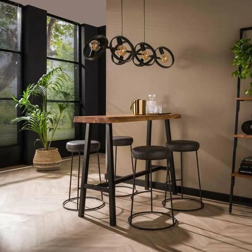 WoonStijl Bartafel live edge 2+3 dik / massief Acacia naturel