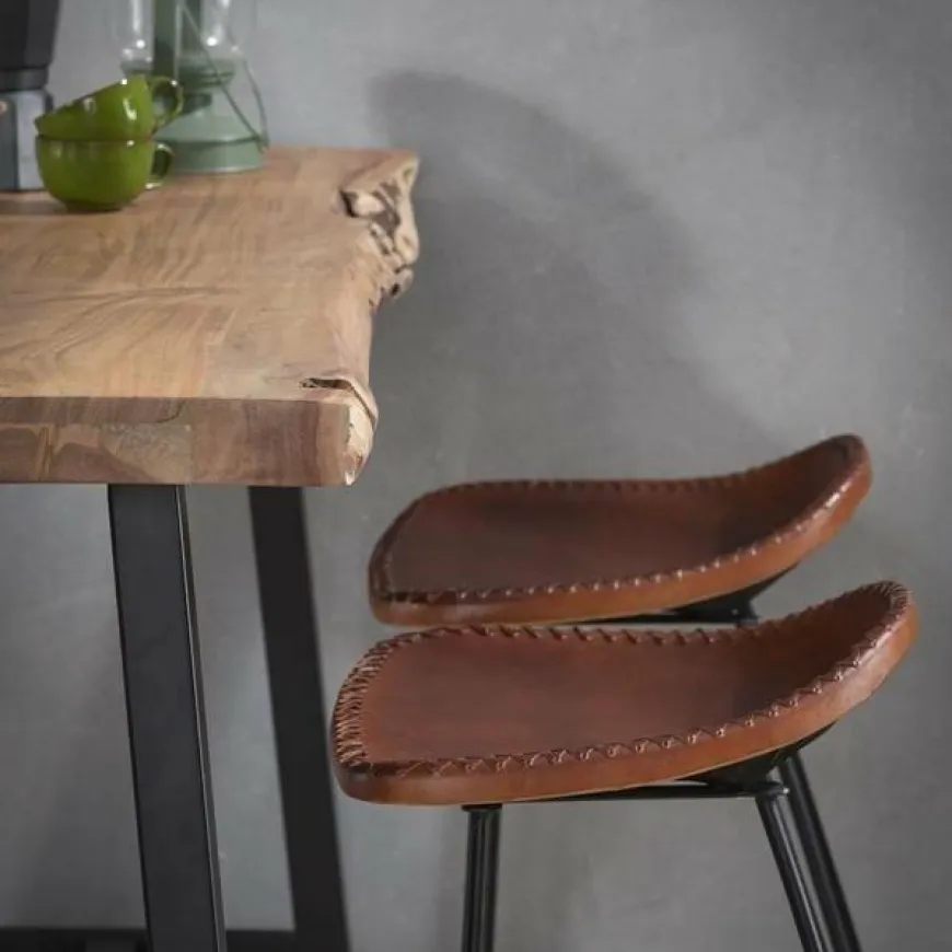 WoonStijl Bartafel live edge 2+3 dik / massief Acacia naturel