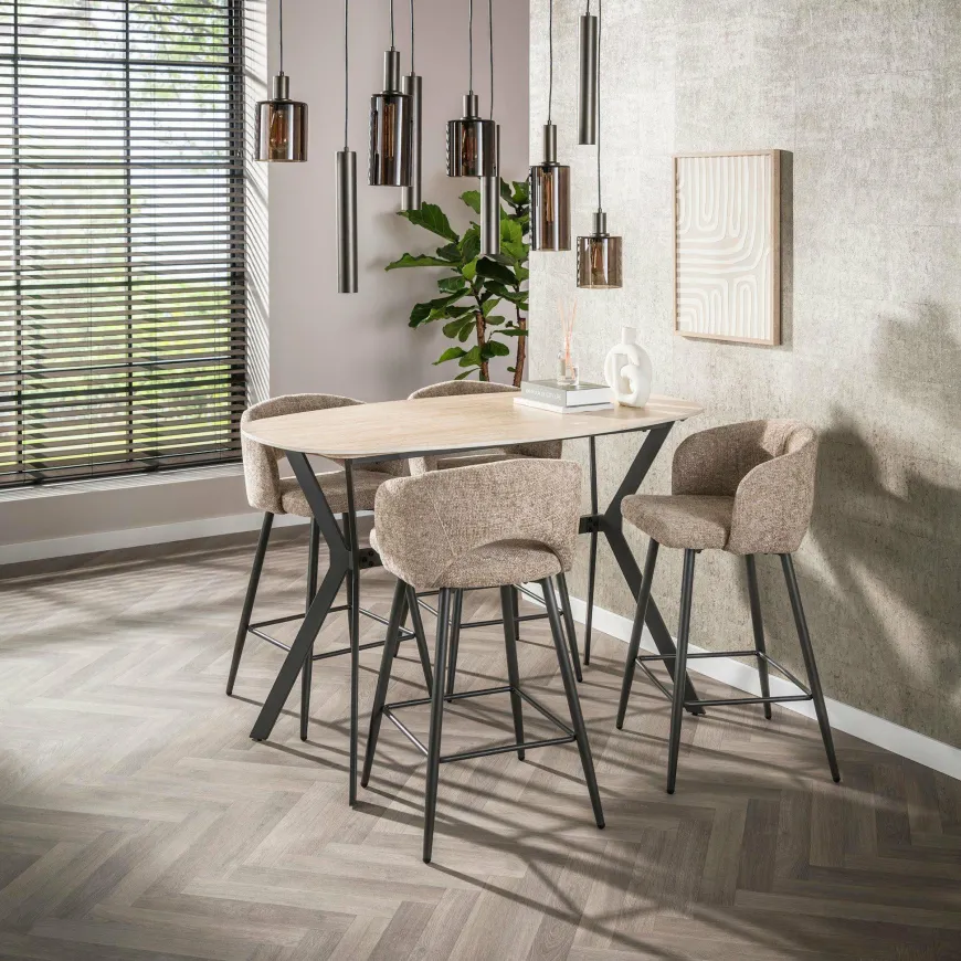 WoonStijl Bartafel Romano deens ovaal 140cm