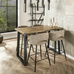 WoonStijl Bartafel 135x70 massief trapeziumvormig