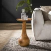 WoonStijl Bijzettafel Acacia massieve voet druppel