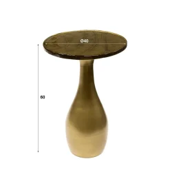 WoonStijl Bijzettafel M druppel Eclipse koper antiek finish