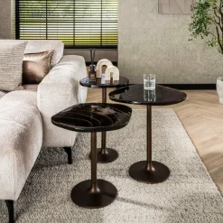 WoonStijl Bijzettafel S Eclipse koper antiek finish