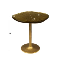 WoonStijl Bijzettafel S Eclipse koper antiek finish