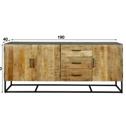 WoonStijl Dressoir Mango Metal Wood