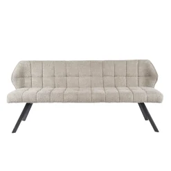 WoonStijl Eetkamerbank Raster 180 cm boucle Zand