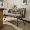 WoonStijl Eetkamerbank raster 180 Rich Taupe
